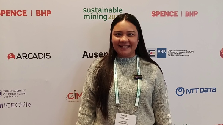 Génesis Mendoza, Jefa de proyectos de Fundación Minera de Chile