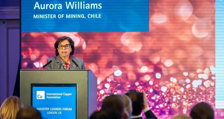 Ministra Williams se reunió con los líderes mundiales de la industria del cobre
