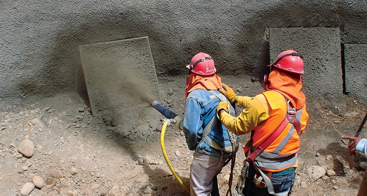 Shotcrete en túneles mineros: una técnica clave para la seguridad