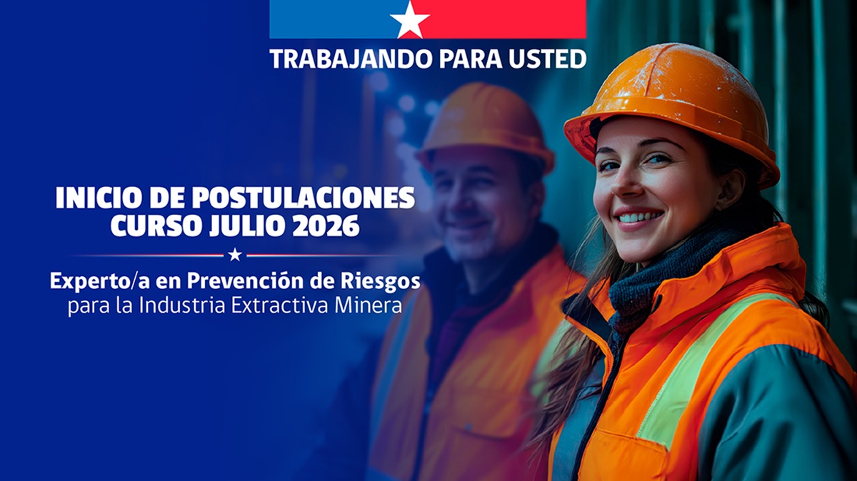 Sernageomin abre postulaciones para especialización en prevención de riesgos mineros