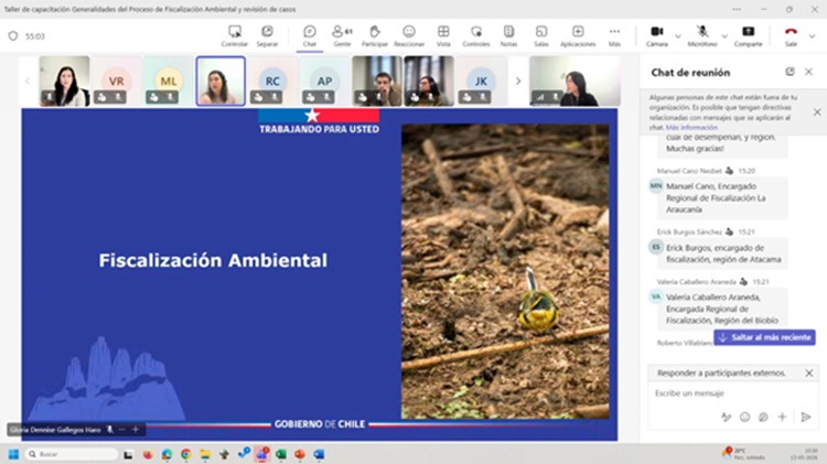 SMA fortalece fiscalización ambiental mediante taller sobre biodiversidad y normativa