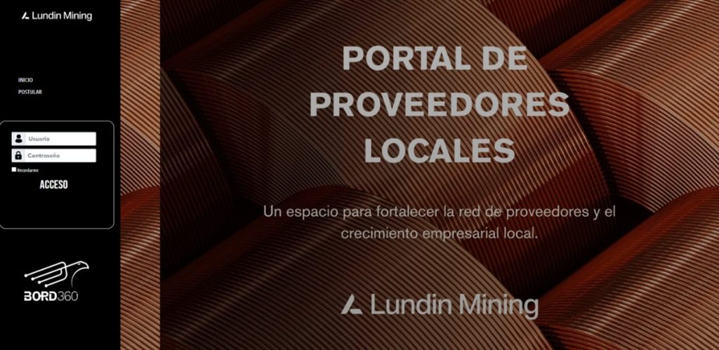 Lundin Mining lanza Portal de Proveedores Locales para impulsar la economía de Atacama