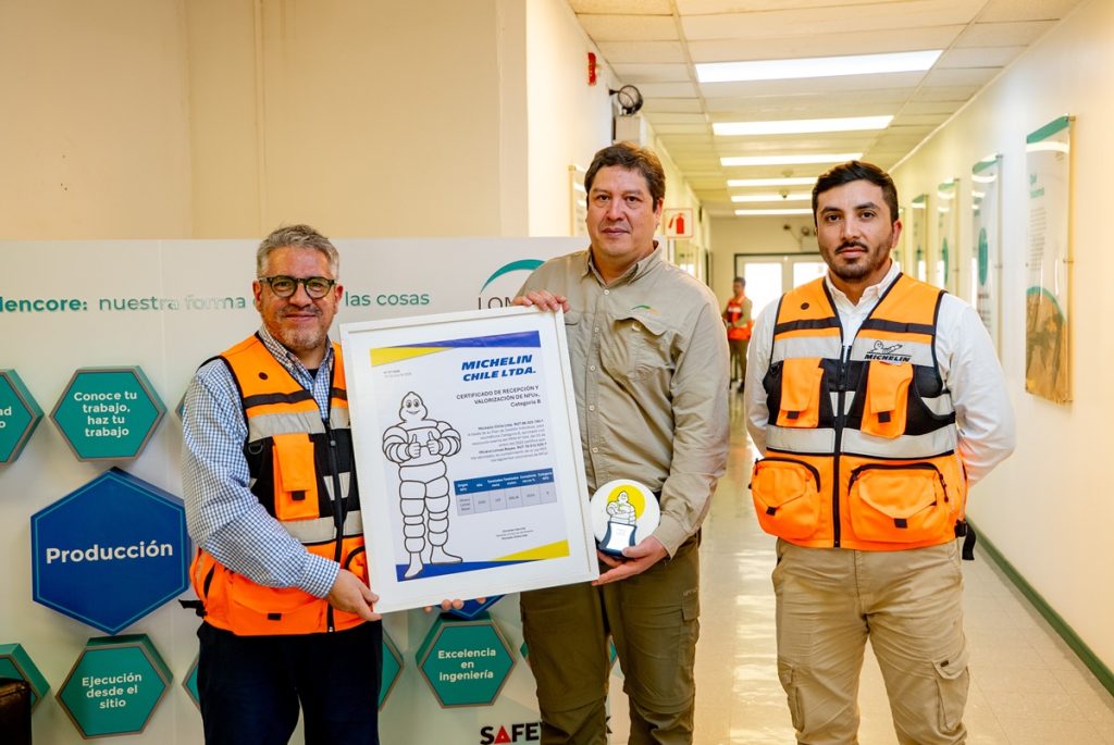 Lomas Bayas duplica meta de valorización de neumáticos y recibe reconocimiento de Michelin